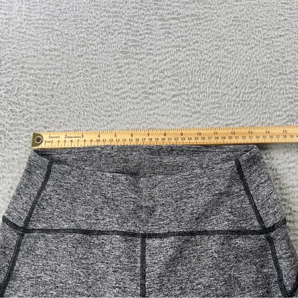 Lululemon Leggings Womens 8 Heather Gray Pull On Athletic Workout Yoga Preppy - Picture 3 of 9